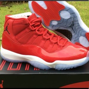 Red Jordan 11s